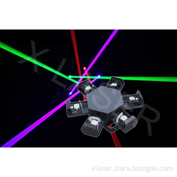 Mini UFO RGB Laser Light / Six-Octopus Laser Light/RGB Fat Beam Laser Show/ Pub Laser/Laser Light